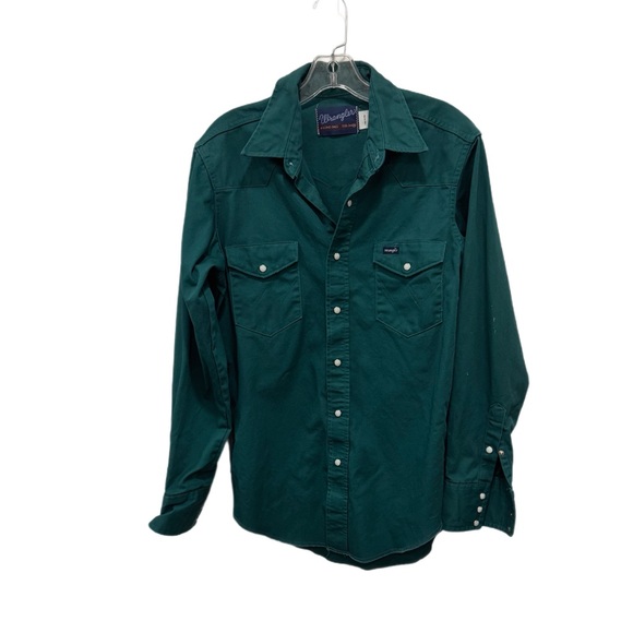 Vintage Wrangler Men's  Heavy Duty Cotton Shirt Sz M - Picture 1 of 11